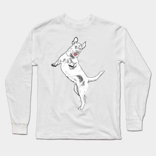 Marshall the White Labrador Retriever Long Sleeve T-Shirt